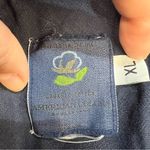 American Colors Organic Cotton Navy Drawstring Midi Skirt XL Sustainable Minimal Blue Photo 4