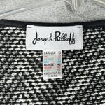 Joseph Ribkoff Sweater Womens 10 Black White Marled Asymmetric Hem Neutral Photo 6