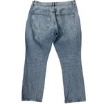 AGOLDE Riley High Rise Straight Crop Denim Jeans in Endeavor Size 30 Distressed Photo 4