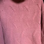 Poof! Dusty Rose Knit Sweater Photo 1