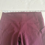 Lululemon Pace Rival Crop leggings *22" Dark Adobe maroon size 6 Photo 12