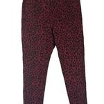 Sanctuary Dark Pink & Black Leopard Animal Print Ankle Skinny Jeans Women Sz 8 Photo 0
