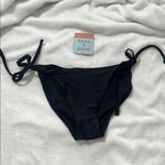 Shade & Shore New  Women’s Bikini Bottoms String Tie Black Size Medium NWT Photo 2