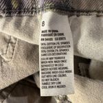 American Eagle SZ 8 Corduroy Shorts Paisley Frayed Hems Stretch Zip-Fly Low-Rise Photo 6