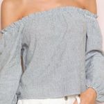 Brandy Melville  Off-The-Shoulder Long Sleeve Top Photo 0