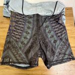 Yoga Democracy Skirt Womens XL Green Black Geometric Skort Shorts Run Tennis Photo 5