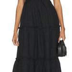 CAMI NYC Black Kaylyn Sleeveless Bow Tiered Cutout Midi Dress, Size M, NWOT Size M Photo 0