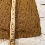 J.Jill  Cable Knit Open Front Kimono Cardigan Sweater Camel Brown Women's Medium Photo 3