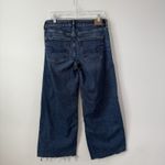 American Eagle  Stretch Low Rise Baggy Wide Leg Jeans Raw Hem Size 8 Short Grunge Photo 8