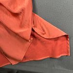 A New Day  S Satin Spaghetti Strap V-Neck Slip Dress Midi Sexy‎ Sleek Split Hem Photo 6