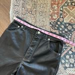 Free People  It Factor Vegan Leather Straight Leg Pants Photo 4