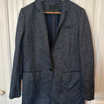 Banana Republic Blue Longline Blazer Size Small Photo 0