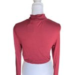 Free People FP Beach x  - Mock Neck Turtleneck Long Sleeve Crop Top Sz M Photo 2