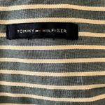 Tommy Hilfiger Women Blue Shirt Dress Pin Stripe 3/4 Sleeve Button Collar Photo 4