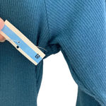 Alix NYC  Conner Ribbed Knit Cut Out Midi Dress Prussian Blue Size M NWT Photo 6