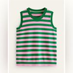 NEW! Boden Catriona Stripe Sweater Tank Green Photo 5