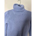 J.Crew Vintage Periwinkle Thick Knit Turtleneck Sweater Small Cotton & Cashmere Photo 1