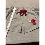 Nba Chicago Bulls Athletic Shorts Drawstring Logo Spell Out Women's Small Photo 2