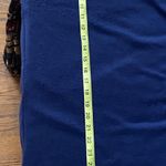 Navy blue boutique top sweater gold pink silver sequin sleeves size L party Size L Photo 3