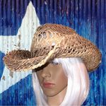 Shyanne  natural giddy up  straw rolled cowgirl hat!! Yeehaw Photo 2