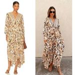 Free People  Rows Of Roses Maxi Dress in Ivory Combo Size Medium Photo 11