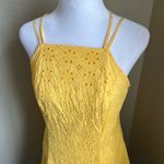 Hollister yellow paisley Halter strap mini dress | medium Photo 1