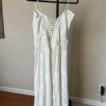 House Of CB HOUSE‎ OF CB 'Seren' Vintage Cream Floral Lace Back Maxi Dress NWOT size XL A-C Photo 6