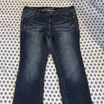 Maurice's Maurice’s 16 Women's Blue Jeans embroidered pockets whiskered straight Photo 1