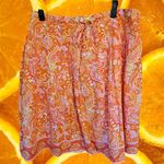 Isaac Mizrahi  Pink, Orange‎ and Yellow Paisley Skirt Size 10 Photo 3