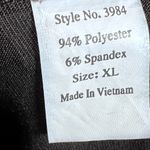 Elegant Moments long ruched tie sleeve sexy black crop top size XL Photo 8