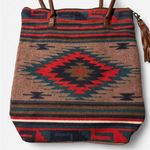 Pine Creek Boho Brown & Red Western Tote Bucket Bag, Fringe Detail, EUC Photo 2