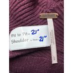 Free People  Pomegranate Wine Back‎ Cutout Knit Top Long Sleeve Sweater L Photo 3