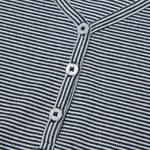 Aritzia  HomeStretch Rib Henley Tank Striped Sleeveless V-Neck Top Medium Photo 3