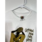 Fruit of the Loom Vintage Y2K African Queen Girlfriend Have Faith Minnesota Shirt‎ Size M Photo 2