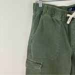 Gap  Easy Cargo Jean Olive Green Tie Waist Women's Size Medium Photo 2