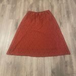 Hinge  Lace Skirt Elastic Waist Lined Size Large L Rust Orange Photo 4