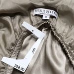 Natalie Deayala drape back silk column dress. NWT Tan Photo 11