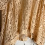 Free People  Peach Lace Dolman Short Sleeve Top Photo 8