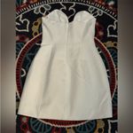 ZARA NWT white sweetheart neck structured strapless mini dress Photo 5