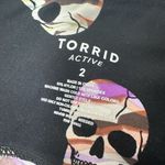 Torrid  Performance Lite Full Length Active Plus Size Legging Skull Allover 1X Photo 1