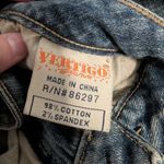 Vertigo Paris  Jeans Beaded Denim Skirt W8 Medium Wash Photo 4