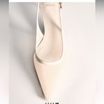 Mango  NWT HEELED MESH SHOES WHITE FALL FORMAL PARTY $77 Photo 2
