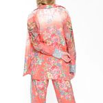 Arrata Silent Journey NWOT Girls Are Young Button Down Mesh Embroidered Top XL Pink Photo 2