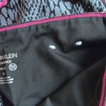 Calvin Klein  Performance Pink Black Leggings Compression Medium Artsy Pocket Photo 6