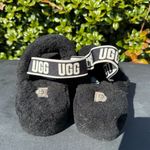 UGG  Oh Yeah Black Fluffy Slippers Photo 2