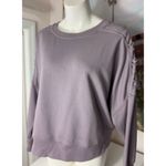 Nike  Lilac Lace-Up Dri-Fit Fleece Training Sweatshirt Plus 1X Purple Photo 7