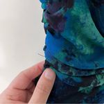 Blue floral ruched strapless minidress S forever21 f21 Photo 7