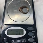 Peach Morganite And Baguette Diamond Ring Rose Gold Over Sterling STS Size 5 Photo 11