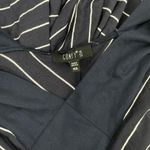 Comfy USA Striped V Neck Maxi Dress Soft Jersey Navy Blue Size XS Photo 7