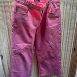 Gap High Rise Pink Wide-Leg Cropped Jeans Sz16/32R-EUC Photo 1